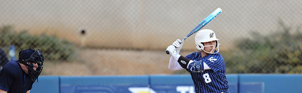 Lily Hermosillo at bat for the UC San Diego Softball team