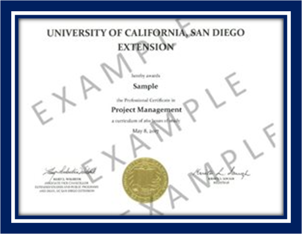 UC San Diego Professional Certificate in Project Management
